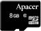 Apacer MicroSDHC 8GB Class 10 + SD adapter