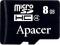 Apacer MicroSDHC 8GB Class 4 + SD adapter